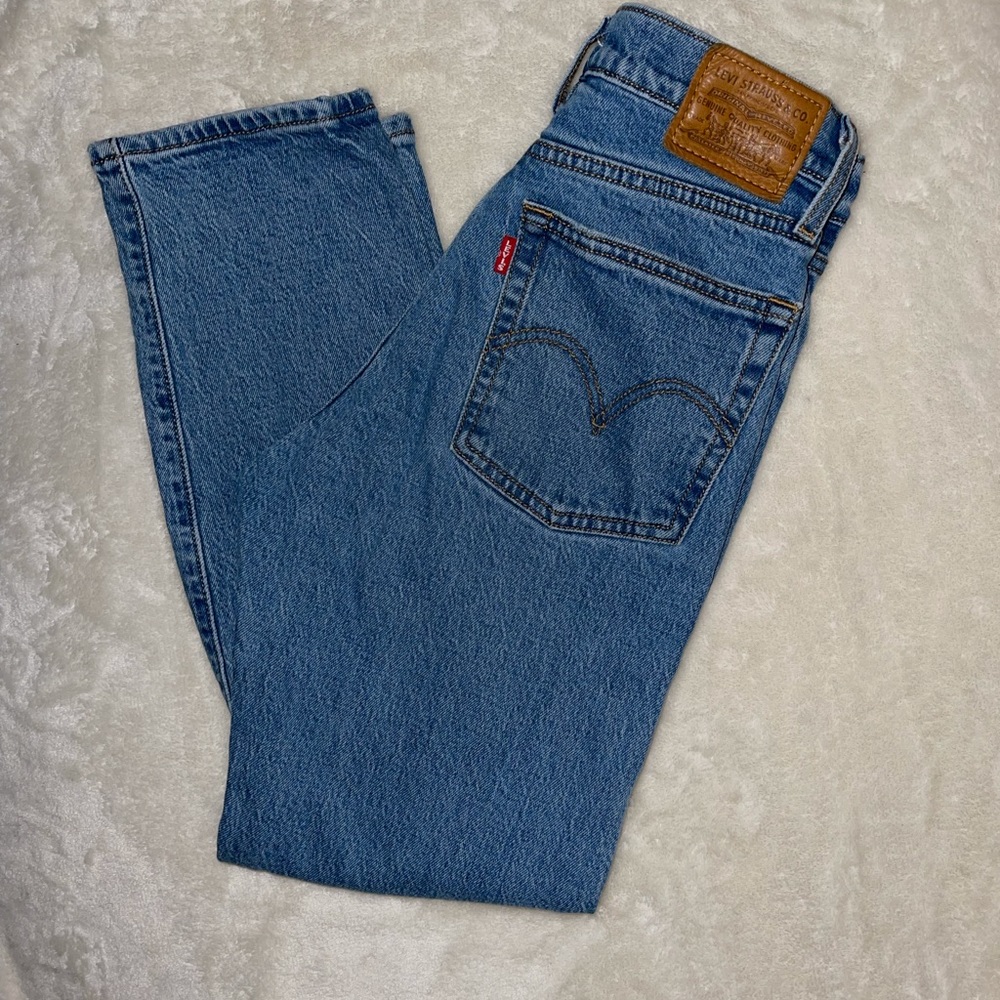 Vintage wedge straight cropped levy